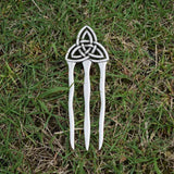 Antique Silver Plated Celtics Knot Hair Accessories