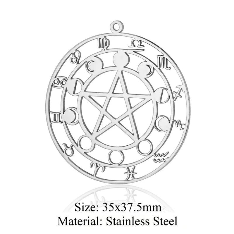 5pcs Stainless Steel Cross DIY Charms Skull Poker Necklace Pendant