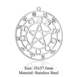 5pcs Stainless Steel Cross DIY Charms Skull Poker Necklace Pendant