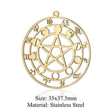5pcs Stainless Steel Cross DIY Charms Skull Poker Necklace Pendant