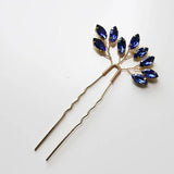 4 PCS Golden Wedding Hair Pins Crystal Bridal Head Ornament
