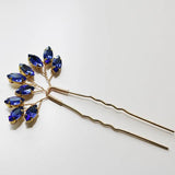 4 PCS Golden Wedding Hair Pins Crystal Bridal Head Ornament