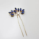 4 PCS Golden Wedding Hair Pins Crystal Bridal Head Ornament