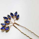 4 PCS Golden Wedding Hair Pins Crystal Bridal Head Ornament