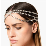 Bohemian Bridal Rhinestone Head Chain Hair Jewelry