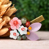 Vintage Flower Hairpins, Ethnic Shell Hair Accessories
