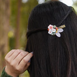 Vintage Flower Hairpins, Ethnic Shell Hair Accessories