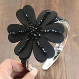Baroque Big Rhinestone Flower Wide Headband Party Wedding Hair Jewelry