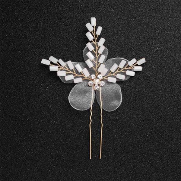 Romantic Flower Crystal Opal Wedding Hair Accessories