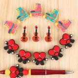 Silicone Beads Food Nursing Chewing Ribbon Love DIY Pacifier Chain Necklace