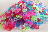 500pcs S Clip Rubber Band Jewelry Lock Hook For DIY Elastic Bracelet Kit