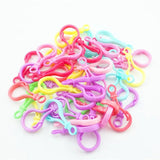 500pcs S Clip Rubber Band Jewelry Lock Hook For DIY Elastic Bracelet Kit
