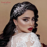 Bridal Hair Accessories Comb Earring Pearl Crystal Hair Clip Wedding Tiara