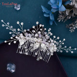 Bridal Hair Accessories Comb Earring Pearl Crystal Hair Clip Wedding Tiara