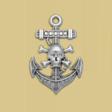 Antique Silver Anchor Rudder Fish Hook Charms for DIY Jewelry Making