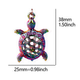 10pcs/Lot Animal Pendants Rainbow Charms for Jewelry Making Supplies