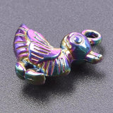 10pcs/Lot Animal Pendants Rainbow Charms for Jewelry Making Supplies