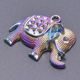 10pcs/Lot Animal Pendants Rainbow Charms for Jewelry Making Supplies