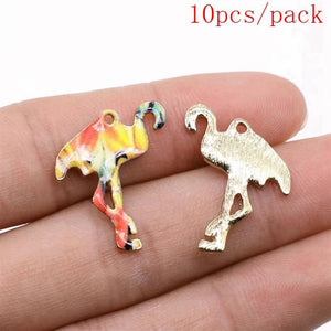 Bulk Flamingo Charms DIY Jewelry Accessory Kit