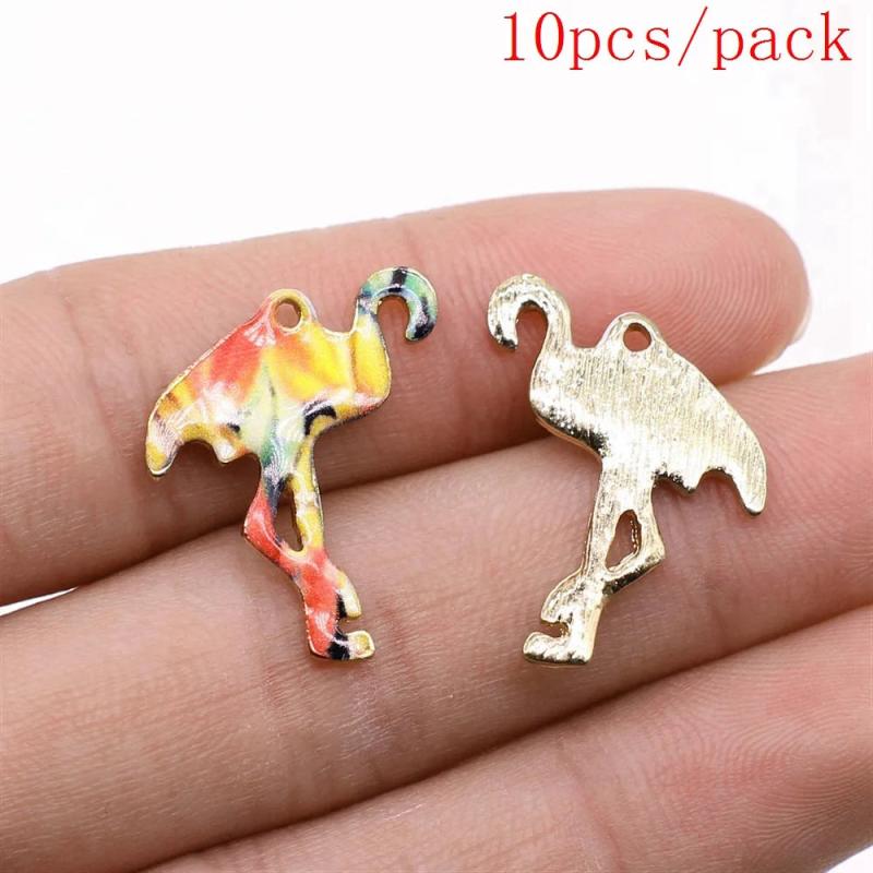 Bulk Flamingo Charms DIY Jewelry Accessory Kit