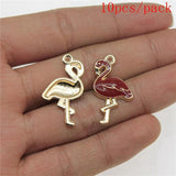 Bulk Flamingo Charms DIY Jewelry Accessory Kit