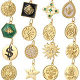 Bee Sun Moon Star Charms for Jewelry Making Supplies