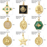 Bee Sun Moon Star Charms for Jewelry Making Supplies