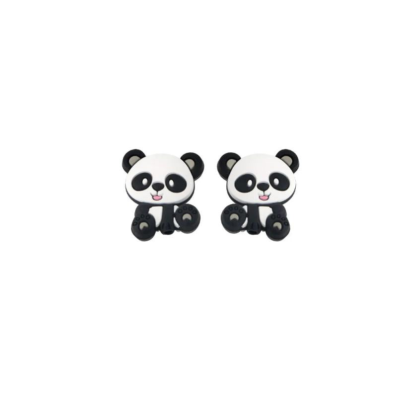 Kovict Animal Silicone Beads Mini Rabbit Deer Panda DIY Jewelry