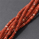 Natural Flat Round Stone Beads Abacus Shape 2*4mm