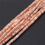 Natural Flat Round Stone Beads Abacus Shape 2*4mm