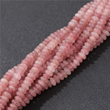 Natural Flat Round Stone Beads Abacus Shape 2*4mm