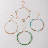 Colorful Beaded Fish Barefoot Sandals Foot Chain Bohemian Jewelry