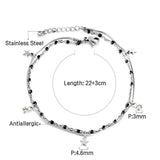 Vintage Smile Anklets Moon And Stars Stainless Steel Boho Jewelry