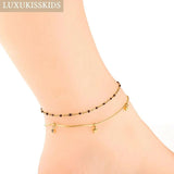 Vintage Smile Anklets Moon And Stars Stainless Steel Boho Jewelry