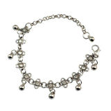 Vintage Metal Ankle Bracelets for Women with Bells Tassel Anklet