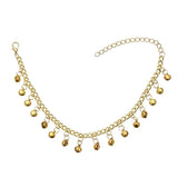 Vintage Metal Ankle Bracelets for Women with Bells Tassel Anklet