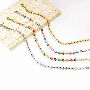 Bohomie Colorful Leg Chain Ankle Bracelet Evil Eyes