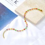Bohomie Colorful Leg Chain Ankle Bracelet Evil Eyes