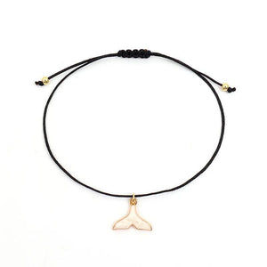 Tail Butterfly Flower Anklet Women Adjustable Rope Anklet