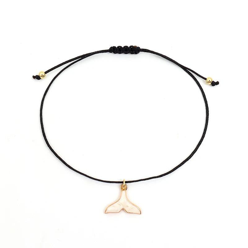 Tail Butterfly Flower Anklet Women Adjustable Rope Anklet