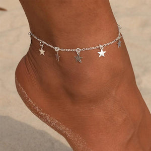 Bohemia Star Pendant Anklet Foot Chain Summer Yoga Beach Leg Bracelet