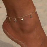 Bohemia Star Pendant Anklet Foot Chain Summer Yoga Beach Leg Bracelet