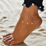 Bohemia Star Pendant Anklet Foot Chain Summer Yoga Beach Leg Bracelet