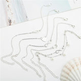 Heart Pendant Anklet Girl Summer Beach Ankle Bracelet Women Accessories Jewelry