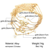 Heart Pendant Anklet Girl Summer Beach Ankle Bracelet Women Accessories Jewelry
