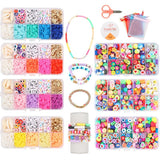 DIY Bracelet Making Kit - Beads, Polymer Clay, Acrylic