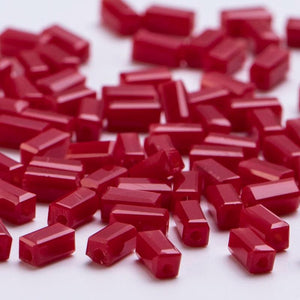 100Pcs/Lot Square Glass Spacer Beads DIY Jewelry Making Rectangle Crystal Beads
