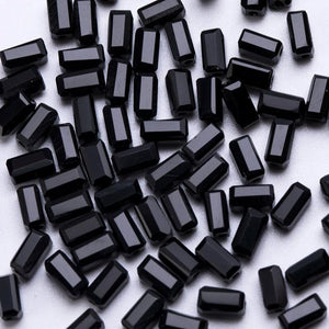 100Pcs/Lot Square Glass Spacer Beads DIY Jewelry Making Rectangle Crystal Beads