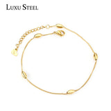 Stainless Steel Oval Balls Anklets Bracelet Beach Wedding