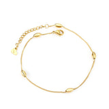 Stainless Steel Oval Balls Anklets Bracelet Beach Wedding